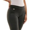 imageZac ampamp Rachel Womens Pull on Compression Ponte Legging Pant with Metal Tab DetailBrownGrey Glenn Plaid