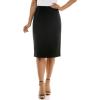 imageZac ampamp Rachel Womens Pull on Compression Ponte Skirt with Pintucking and Front SeamBlack