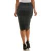 imageZac ampamp Rachel Womens Pull on Compression Ponte Skirt with Pintucking and Front SeamGreyBlack Scratch Plaid