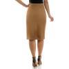 imageZac ampamp Rachel Womens Pull on Compression Ponte Skirt with Pintucking and Front SeamTobacco Brown