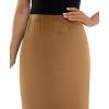 imageZac ampamp Rachel Womens Pull on Compression Ponte Skirt with Pintucking and Front SeamTobacco Brown