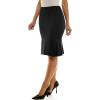 imageZac ampamp Rachel Womens Pull on Compression Ponte Skirt with Pleated Side DetailBlack