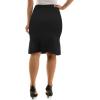 imageZac ampamp Rachel Womens Pull on Compression Ponte Skirt with Pleated Side DetailBlack