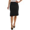 imageZac ampamp Rachel Womens Pull on Compression Ponte Skirt with Pleated Side DetailBlack