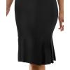 imageZac ampamp Rachel Womens Pull on Compression Ponte Skirt with Pleated Side DetailBlack