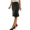 imageZac ampamp Rachel Womens Pull on Compression Ponte Skirt with Pleated Side DetailDark Pebble
