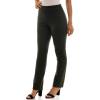 imageZac ampamp Rachel Womens Pull on Compression Ponte Slim Leg Pant with Side StitchingDark Pebble
