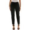 imageZac ampamp Rachel Womens Pull on Slim Leg Compression Pant with Pleather Trims and Functional Pocket with Stitch DetailBlack