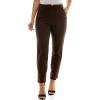 imageZac ampamp Rachel Womens Pull on Slim Leg Compression Pant with Pleather Trims and Functional Pocket with Stitch DetailChocolate