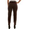 imageZac ampamp Rachel Womens Pull on Slim Leg Compression Pant with Pleather Trims and Functional Pocket with Stitch DetailChocolate
