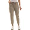imageZac ampamp Rachel Womens Brushed Dty Cargo Jogger with Functional Pockets and Tie WaistbandMushroom