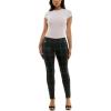imageZac ampamp Rachel Womens Pull on Compression Ponte Legging Pant with Metal Tab DetailBlackGreyGreen