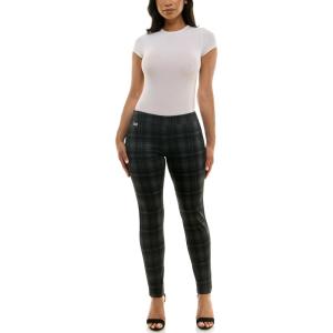 imageZac ampamp Rachel Womens Pull on Compression Ponte Legging Pant with Metal Tab DetailBlackGreyGreen