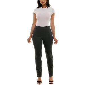 imageZac ampamp Rachel Womens Pull on Compression Ponte Slim Leg Pant with Side StitchingDark Pebble