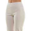 image:imageZac amp Rachel Womens Millennium Fabric  Slim Leg PullOn PantHeathered Cream