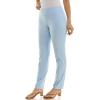 image:imageZac amp Rachel Womens Millennium Fabric  Slim Leg PullOn PantHeathered Riviera