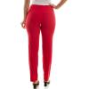 image:imageZac amp Rachel Womens Millennium Fabric  Slim Leg PullOn PantLipstick Red