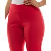 image:imageZac amp Rachel Womens Millennium Fabric  Slim Leg PullOn PantLipstick Red