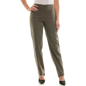 image:imageZac amp Rachel Womens Millennium Fabric  Slim Leg PullOn PantHeathered Dark Brown