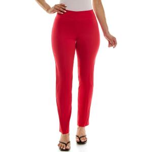 image:imageZac amp Rachel Womens Millennium Fabric  Slim Leg PullOn PantLipstick Red