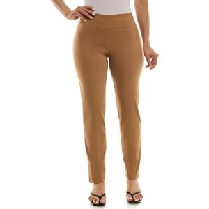 image:imageZac amp Rachel Womens Millennium Fabric  Slim Leg PullOn PantToasted Coconut