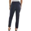 image:imageZac amp Rachel Womens PullOn Ankle Length Pants with Millennium FabricHeathered Navy