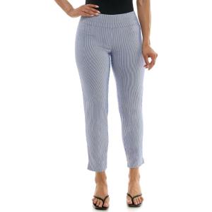 image:imageZac amp Rachel Womens PullOn Ankle Length Pants with Millennium FabricBlueWhite