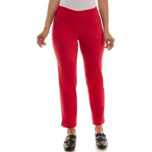image:imageZac amp Rachel Womens PullOn Ankle Length Pants with Millennium FabricLipstick Red