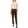 image:imageZac amp Rachel Womens Bond 18 Pull on with Faux Zipper Pockets Casual PantspantsChocolate