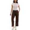 image:imageZac amp Rachel Womens Brushed Dty Wide Leg Crop with Functional Pockets and Tie WaistbandEspresso