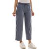 image:imageZac amp Rachel Womens Brushed Dty Wide Leg Crop with Functional Pockets and Tie WaistbandGrisaille