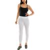 image:imageZac amp Rachel Womens Pull on Ankle Pant with Faux Back PocketsOptic White
