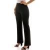 image:imageZac amp Rachel Womens Pull on Flare Leg Compression Pant with Front SeamBlack