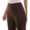 image:imageZac amp Rachel Womens Pull on Flare Leg Compression Pant with Front SeamChocolate