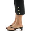 image:imageZac amp Rachel Womens Pull on Millenium Capri Pant with Elegant Triple Gold Button Ankle DetailBlack