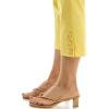 image:imageZac amp Rachel Womens Pull on Millenium Capri Pant with Elegant Triple Gold Button Ankle DetailLemon Drop