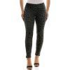 image:imageZac amp Rachel Womens Pull on Pattern Compression Ponte Slim Leg Ankle PantGreyBlack Leopard