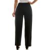image:imageZac amp Rachel Womens Pull on Wide Leg Compression Ponte Pant with Symmetric Button DetailBlack
