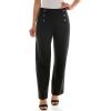 image:imageZac amp Rachel Womens Pull on Wide Leg Compression Ponte Pant with Symmetric Button DetailBlack