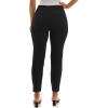 image:imageZac amp Rachel Womens Pullon Ankle Length Pant with Front Seam and Waist Button TabsBlack