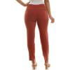 image:imageZac amp Rachel Womens Pullon Ankle Length Pant with Front Seam and Waist Button TabsRed