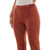 image:imageZac amp Rachel Womens Pullon Ankle Length Pant with Front Seam and Waist Button TabsRed