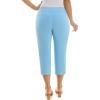 image:imageZac amp Rachel Womens Pullon Slim Leg Crop PantAiry Blue