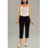 image:imageZac amp Rachel Womens Pullon Slim Leg Crop PantBlack