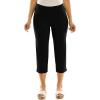 image:imageZac amp Rachel Womens Pullon Slim Leg Crop PantBlack