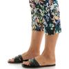 image:imageZac amp Rachel Womens Pullon Slim Leg Crop PantBlack Multi Rose