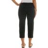 image:imageZac amp Rachel Womens Pullon Slim Leg Crop PantBlackWhite