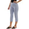 image:imageZac amp Rachel Womens Pullon Slim Leg Crop PantBlueWhite