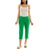 image:imageZac amp Rachel Womens Pullon Slim Leg Crop PantBright Green