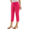 image:imageZac amp Rachel Womens Pullon Slim Leg Crop PantBright Rose